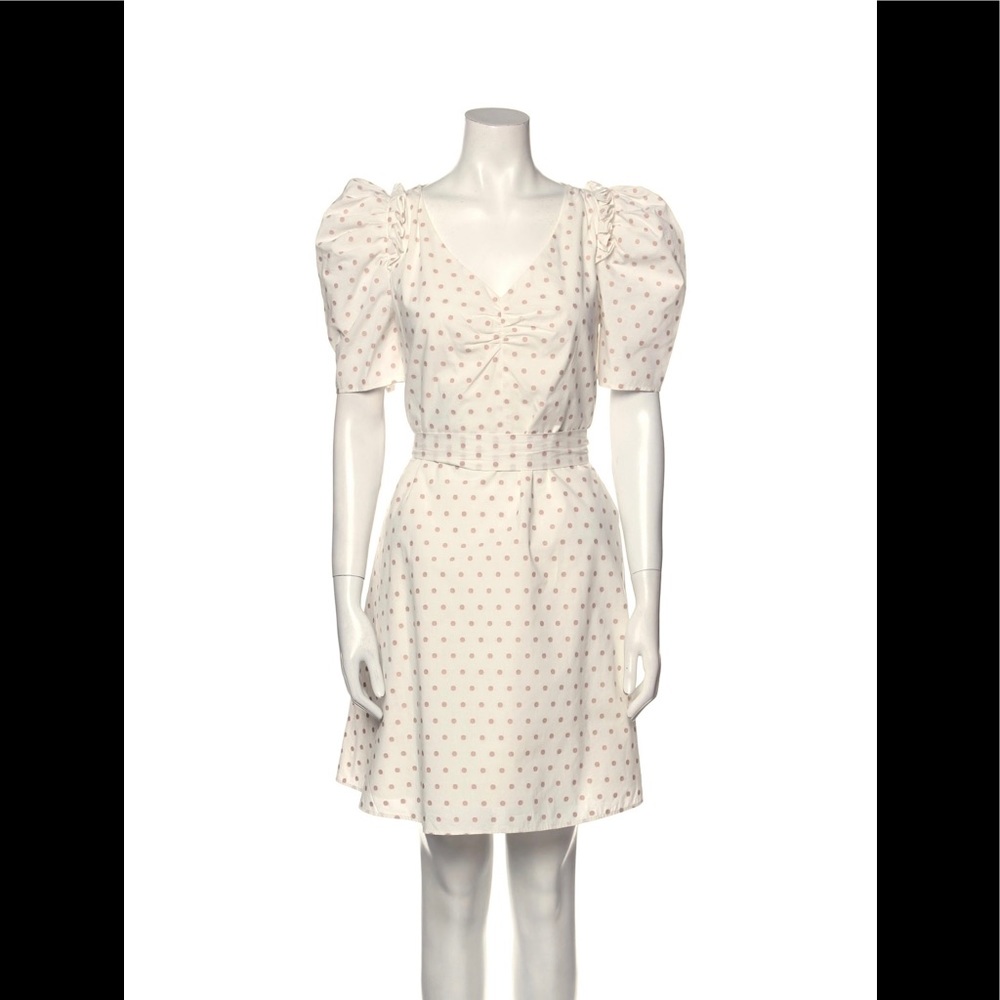 NWT KATE SPADE white polka dot dress